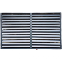 Persiana de PVC ecológica moderna a precio de fábrica, ventana de ventilación de aire, persianas de plantación de apertura Horizontal, ventanas de persiana de PVC