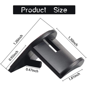 Support de casquettes NOUVEAU – Crochet noir pour casquette de baseball, design simple, support de chapeau, support de rangement simple pour écouteurs et colliers, accessoire vestimentaire - Product Image 5