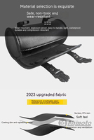 MJMOTO Sac à outils miniature en cuir noir rétro pour moto, sac à suspendre imperméable pour moto, sacoche de selle résistante à l'usure, grande capacité