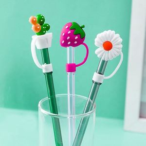 Cartoon <b>Plastic</b> <b>Straw</b> Toppers Reusable <b>Drinking</b> <b>Straws</b> Party Decorations for Tumblers and Water Bottles - Product Image 3