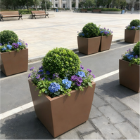 Supports de fleurs géants classiques en métal durables et écologiques pour l'extérieur