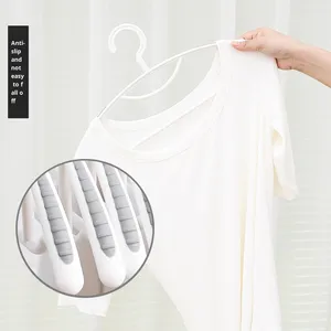 Cintre en plastique à épaules larges pour la maison, antidérapant, pour le séchage des vêtements, sans déformation, support pour manteaux et vêtements, sans cintre - Product Image 4