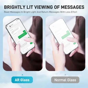 Pelindung layar anti-silau anti-pantul kualitas tinggi untuk iPhone Film pelindung mata anti-alienasi dengan teknologi AR