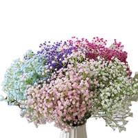 Fleurs artificielles de gypsophile en gros, tiges réalistes sans perte de pétales, multicolores, pour décoration de mariage, décoration intérieure et centre de table