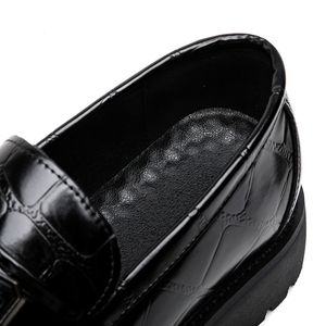 Chaussures habillées montantes pour hommes en cuir véritable de créateur, style rétro, faciles à enfiler, grandes tailles, nouvelle collection, haute qualité - Product Image 5