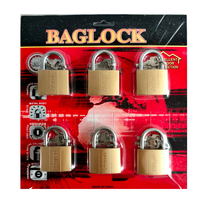 Cadenas en laiton et fer peint de haute qualité, abordables, avec clés croisées et clés atomiques, personnalisables avec logo OEM, en lot.