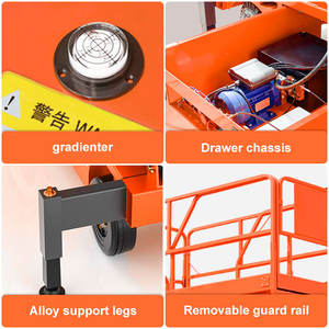 6m 8m 10m 12m <span class=keywords><strong>14m</strong></span> 18m 300Kg 1 टी 2 टी क्षमता बिजली मोबाइल कैंची उठा manlift मोबाइल मंच किसी न किसी इलाके - Product Image 4