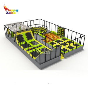 100-200sqm interesante Parque de trampolín de diseño con borrar pequeño ninja curso y paredes de escalada - Product Image 3