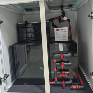 Réservoir de poissons en verre blanc Ultur avec système de filtre Aquaculture <span class=keywords><strong>Aquarium</strong></span> Brown Cabinet - Product Image 4