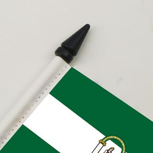 Bandera Personalizada del Distrito <span class=keywords><strong>de</strong></span> Andalucía <span class=keywords><strong>de</strong></span> 5x8 Pulgadas, Venta al por Mayor <span class=keywords><strong>de</strong></span> Fábrica, Material <span class=keywords><strong>de</strong></span> Poliéster sobre Base <span class=keywords><strong>de</strong></span> Plástico ABS para Escritorio <span class=keywords><strong>de</strong></span> Oficina - Product Image 2