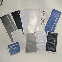 Porte-Document Adhésif 2 Poches en PVC Blanc et Noir pour Assurance, Taxe de Voiture et Ticket de Stationnement – Qualité Usine 12 Ans d'Expérience – Idéal pour NCT et Assurance