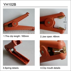 Pince crocodile Kelvin à ressort en cuivre avec boîtier en nylon de grande taille 300A - Product Image 4