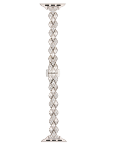 Correas de Reloj Inteligente para Mujer con Pedrería Brillante, Transpirables, de 38 mm y 42 mm, Compatibles con <span class=keywords><strong>Apple</strong></span> <span class=keywords><strong>Watch</strong></span> Series 7 y 5, de Acero Inoxidable - Product Image 2