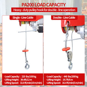 <span class=keywords><strong>Mini</strong></span> Polipasto Eléctrico Chenli 220v Pa100 Pa200 Pa300 Pa500 Pa1000, Polipasto Eléctrico Pequeño Tipo PA - Product Image 6