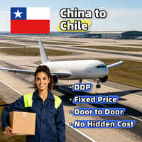 Agente de Envíos de China a Chile DDP por Alibaba-express, Transitario Puerta a Puerta, Precio Fijo, Sin Tarifas Adicionales, Agente de Carga Aérea