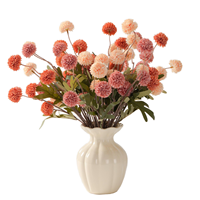 Künstliche Chrysanthemen Löwenzahn-Kugel Pompom Seidenblume für Hochzeit Party Valentinstag Dekoration Günstiger Fabrikpreis