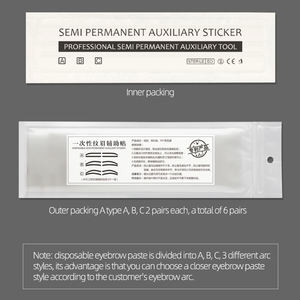 Autocollants jetables pour microblading et façonnage des sourcils, pochoirs adhésifs, <span class=keywords><strong>tampons</strong></span> de tatouage pour sourcils, ruban adhésif pour sourcils aérographe - Product Image 6