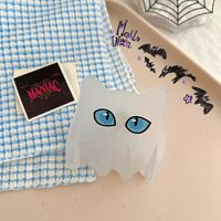 DOWELL Acetato coreano Estampado de leopardo Diadema Moda Engrosada Ancho Nuevo Halloween Bat Claw Spider Web Hair Clip