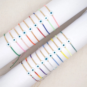 Pulseira Olho Grego Turco da Páscoa para Mulheres, Joia Gay, Pulseiras da Moda 2024, Pulseiras Pequenas de Miçangas Miyuki - Product Image 1