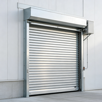 Portes de garage à enroulement modernes, manuelles et automatiques, en alliage d'aluminium, antivol, finies, intelligentes, pour usage commercial