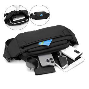 新款定制高品质范妮包男士斜挎包防水斜跨肩吊带包运动健身旅行腰包 - Product Image 4