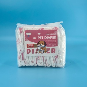 Couches jetables imprimées non tissées pour animaux de compagnie, super absorbantes, anti-fuites, douces, respirantes, couleur et taille personnalisables, pour chiens et chats, pour l'incontinence - Product Image 2