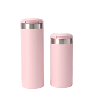 Mug de voyage isotherme 350 ml/500 ml en acier inoxydable 304 à double paroi avec couvercle pour boissons chaudes et froides