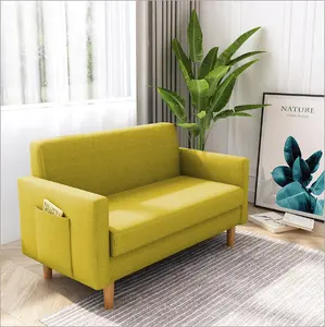 Groothandel sofa slaapkamer 2 zits-Nordic Stijl Moderne Slaapkamer 2 Zits Bank Fabrikanten Groothandel Kleine Plaats Eenvoudig Ontwerp Couch