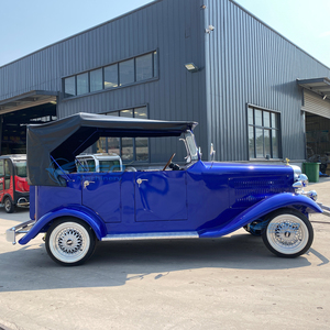 Offre Spéciale – Voiturette de Golf Électrique Classique Bleue Style Rolls Royce Vintage pour Visites Urbaines - Product Image 1