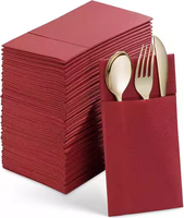 Serviettes de table écologiques Serviettes souples recyclables pour les fêtes Papier jetable 2 plis posé à l'air