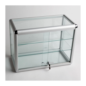 Vitrina <span class=keywords><strong>de</strong></span> Exhibición <span class=keywords><strong>de</strong></span> <span class=keywords><strong>Vidrio</strong></span> <span class=keywords><strong>de</strong></span> Alta Calidad con Marco <span class=keywords><strong>de</strong></span> <span class=keywords><strong>Aluminio</strong></span> Grueso <span class=keywords><strong>y</strong></span> Cerradura, Vitrina <span class=keywords><strong>de</strong></span> Exhibición para Mostrador <span class=keywords><strong>de</strong></span> Joyería - Product Image 1