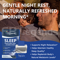 Bandes orales multivitaminées OEM ODM pour favoriser une qualité de sommeil saine, films oraux végétaliens à dissolution rapide pour le sommeil