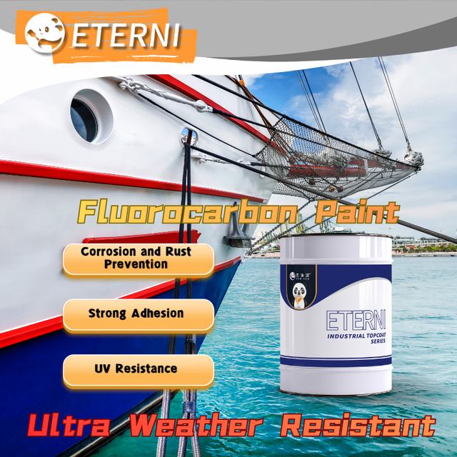 ETERNI Factory Direct Anti-Corrosive Liquid Coating for Equipment Machinery Ultra-Durable Fluorocarbon Metallic Paint Brush