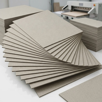 Lámina de Cartón Gris de 787x1092 mm, 1200 g/m², 2000 g/m², Cartón Grueso de Tamaño Estándar para la Producción de Cajas Plegables