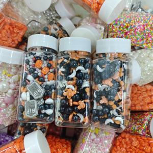 100g Gâteau d'Halloween arrose de pâtisseries décorées de perles de <span class=keywords><strong>sucre</strong></span> Os de citrouille <span class=keywords><strong>Yeux</strong></span> de sang Perles de <span class=keywords><strong>sucre</strong></span> décorées - Product Image 2