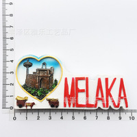 Imán de nevera de recuerdo de Malasia: Torres Gemelas Petronas de Kuala Lumpur, Malaca, Penang, Semporna