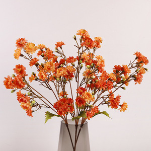 5 Head Lewisia <b>Artificial</b> <b>Flowers</b> Silk High Simulation Wedding Home Decor Props - Product Image 1