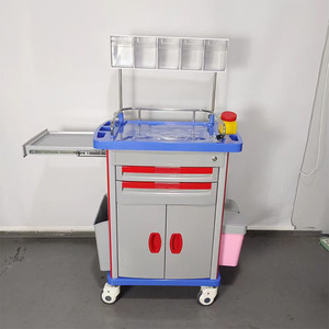 Fabrieks prijs ziekenhuis ABS medische hulpverlening draagbare noodhulpwagen mobiele ziekenhuis <span class=keywords><strong>trolley</strong></span> - Product Image 3