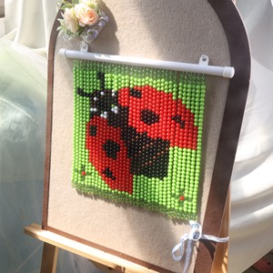 Kit de rideau de perles DIY moderne style décoration maison, motif coccinelle porte-<span class=keywords><strong>bonheur</strong></span>, facile à réaliser, pour porte ou mur, cadeaux pour adultes, marque OEM Chine - Product Image 2