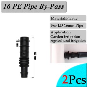 Raccordi per Tubi Gocciolanti in Plastica da 16mm per <span class=keywords><strong>Irrigazione</strong></span> Agricola e Giardinaggio, Connettori Bypass Barbed <span class=keywords><strong>con</strong></span> Tappetino in Gomma - Product Image 3