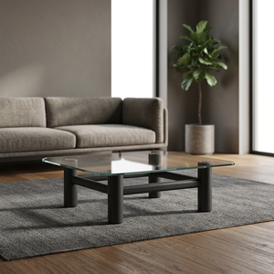 Nova Minimalist Oak Coffee <b>Table</b> with Storage-Living Room Furniture Set for Home Dining Office Use - Product Image 2