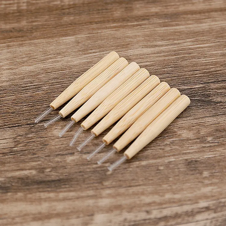 Spazzola interdentale in bambù ortodontico spazzola interdentale pulita