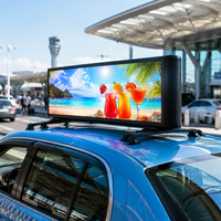 Écran LED pour publicité automobile, taxi, affichage LED double face, écran de toit de voiture P2.5 pour la publicité