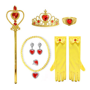 <span class=keywords><strong>Elsa</strong></span> et Anna Princesse Dress Up Costume Accessoire Enfant Filles Gants Baguette Couronne Collier Bracelet Collier Ensemble de Bijoux - Product Image 6