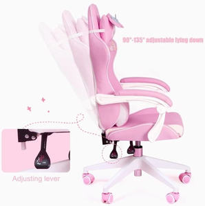 Ca Sillaตามหลักสรีรศาสตร์Recliner Gamerเก้าอี้เล่นเกมสีชมพูน่ารักCustom Anjiอะนิ<span class=keywords><strong>เมะ</strong></span>หนังสําหรับสาวโมเดิร์นสํานักงานเก้าอี้หมุน50PCS - Product Image 4