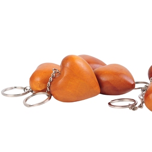 Trái tim bằng gỗ Keychain Trống Gỗ Tình Yêu hình trái tim quyến rũ Keychain vài món quà Ngày Valentine Cá nhân hoá laser tùy chỉnh khắc - Product Image 6