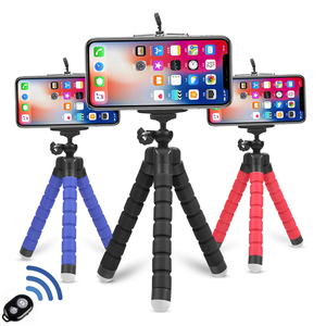 Mini trépied flexible sans fil avec support de téléphone portable en <span class=keywords><strong>éponge</strong></span> pour selfie - Product Image 1