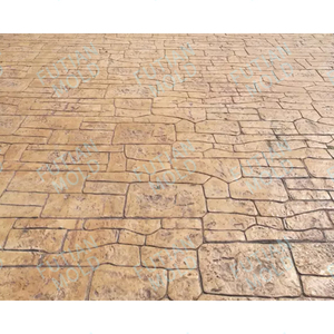 Ventas de fábrica Esteras de cemento decorativas duraderas Juegos de pisos Textura Impresión Estampada Moldes de hormigón Moldes de sello de hormigón - Product Image 2