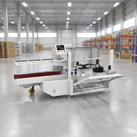 Machine de formage de boîtes robotisée KXL-650 entièrement automatique à PLC, pour la fin de ligne, 5-25 cartons/min, gamme de taille industrielle 650 mm, haute rigidité