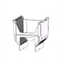 Cassette de stockage de puces antistatiques en PFA de qualité médicale résistante à la corrosion, boîte transparente – Outil de moulage par injection personnalisé